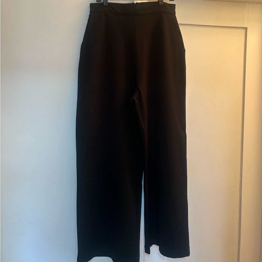 Vixen by Micheline Pitt Black Wide Leg Pants